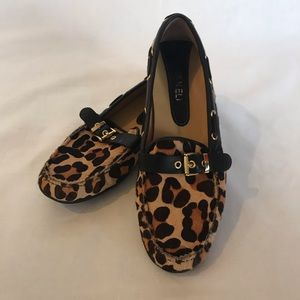 Vaneli animal print loafers.